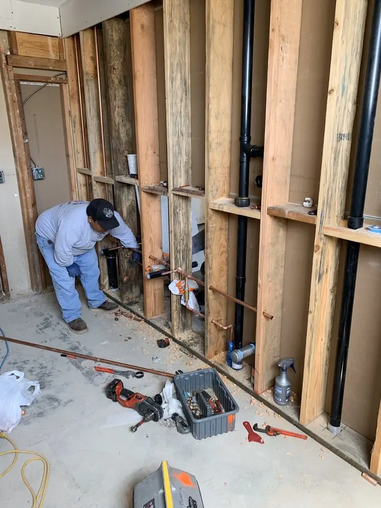 Commercial rough-in plumbing for Gas Line Repair in Schwenksville